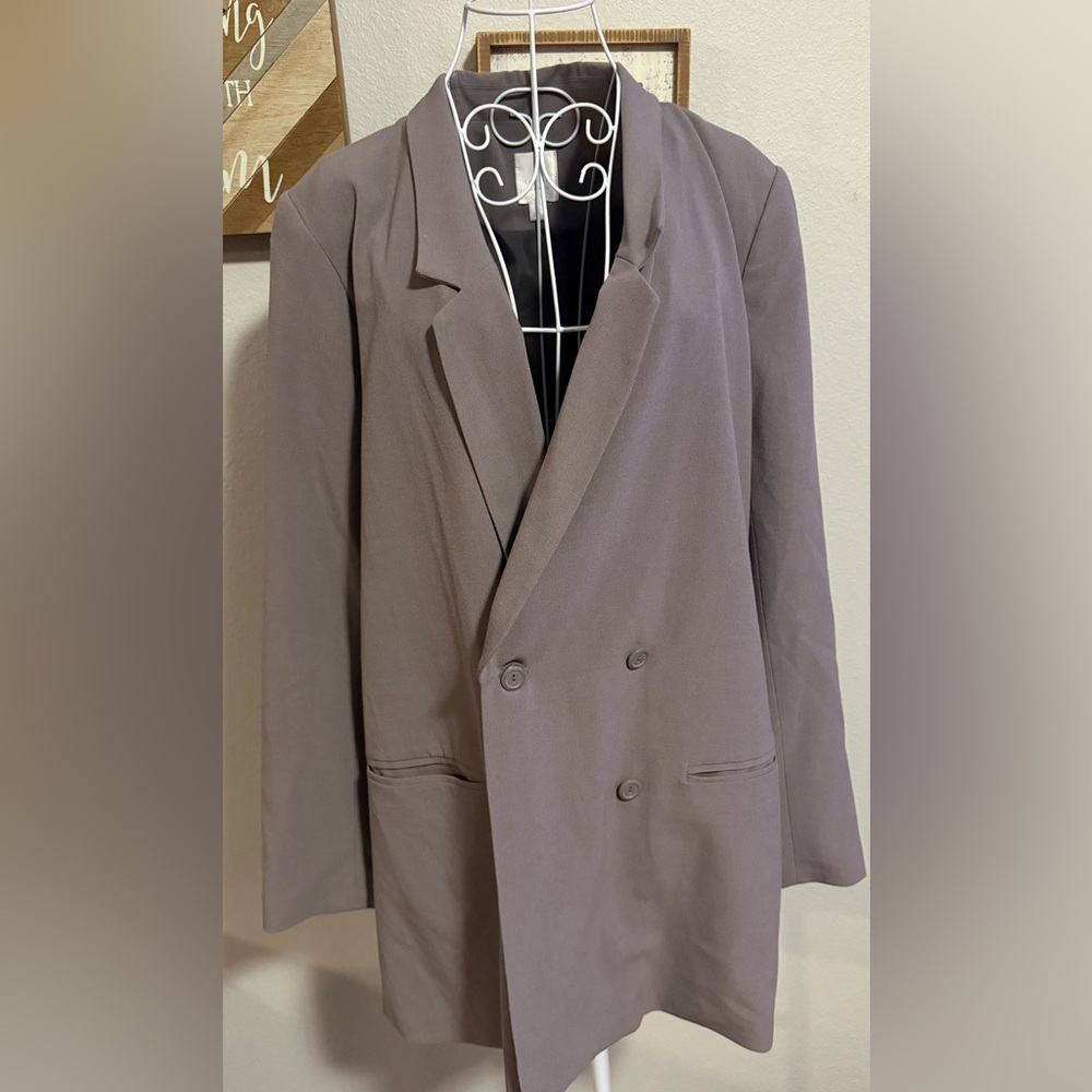 LC Lauren Conrad Charcoal Gray Blazer